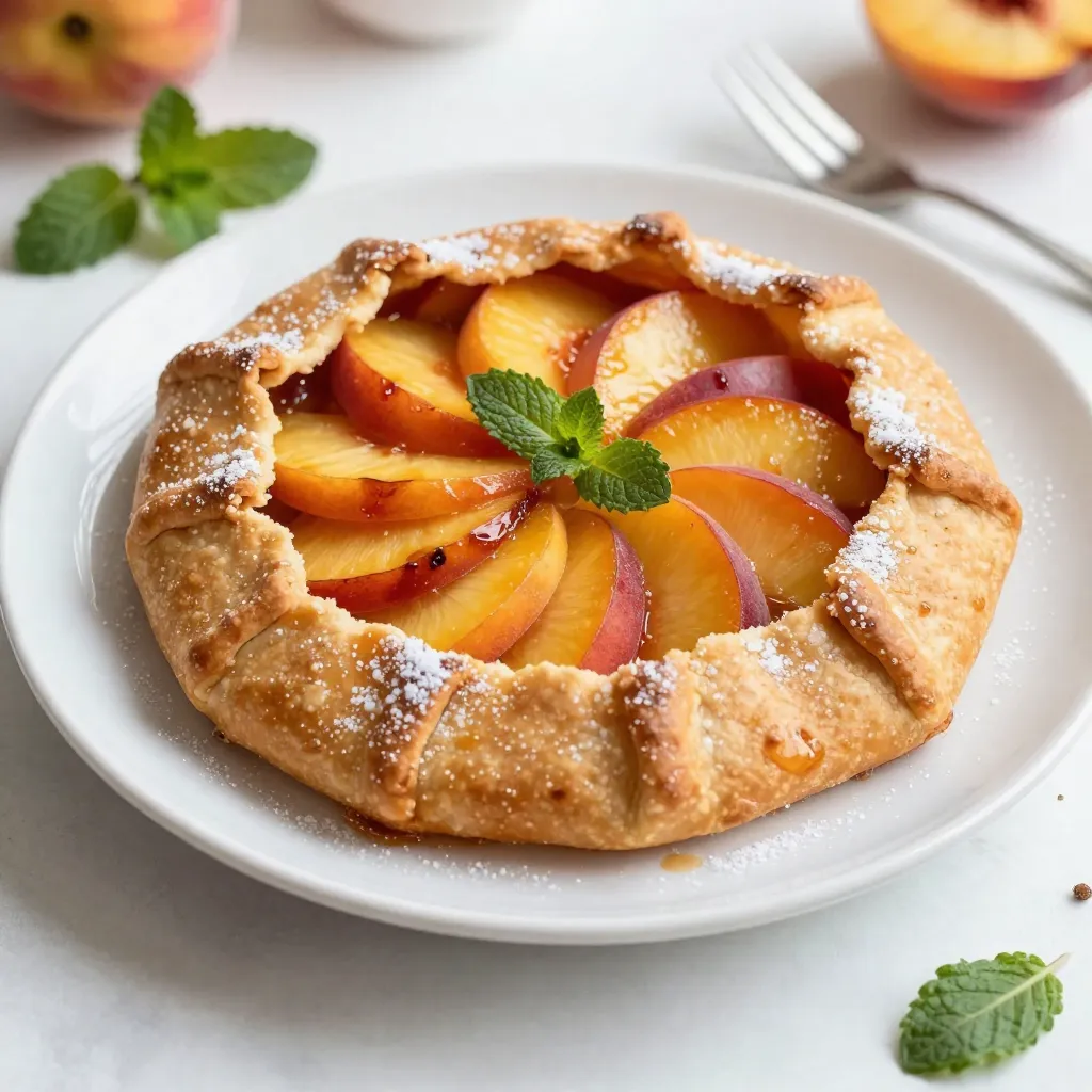 Rustic Peach Galette Flavorful and Simple Dessert