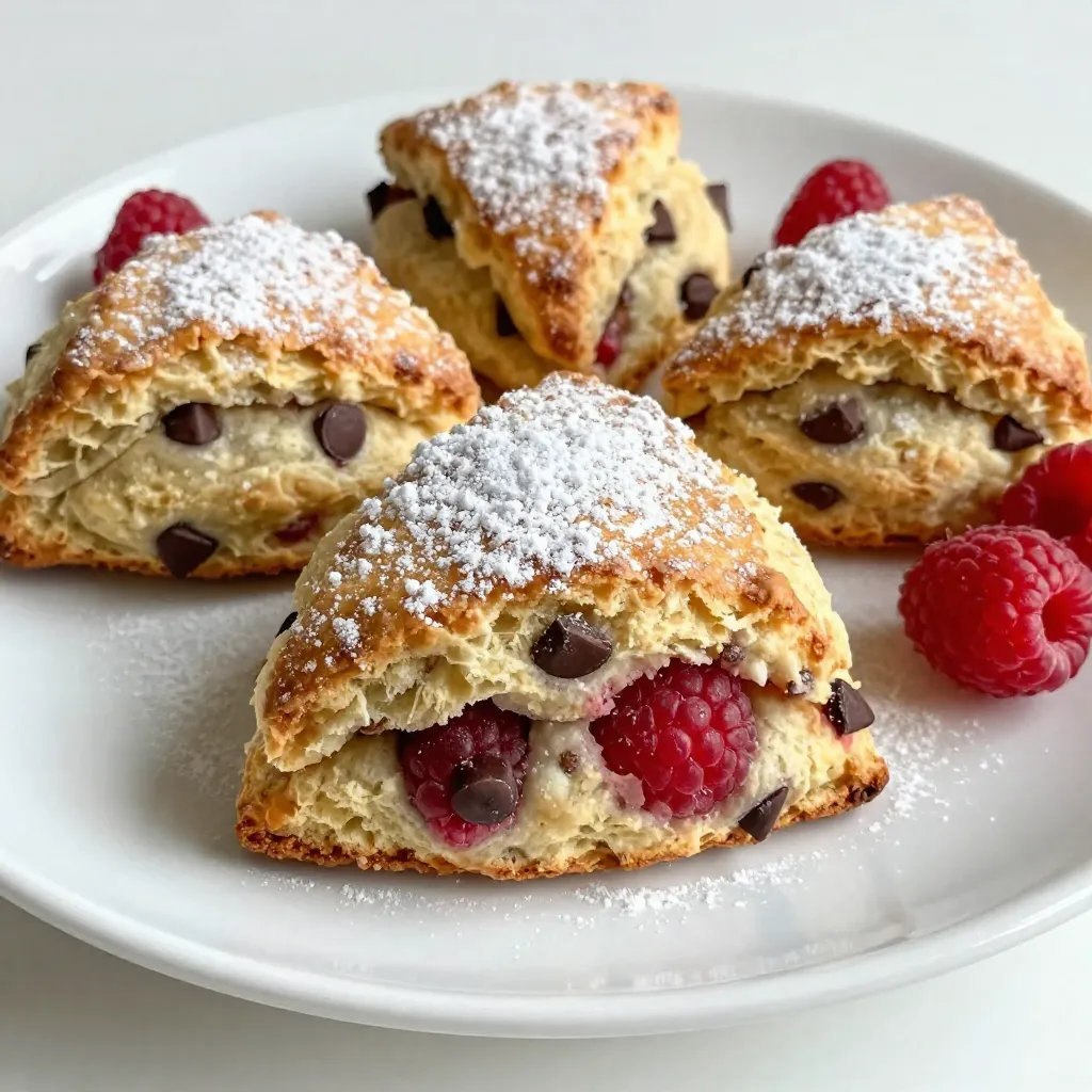 Delicious Raspberry Chocolate Chip Scones Recipe