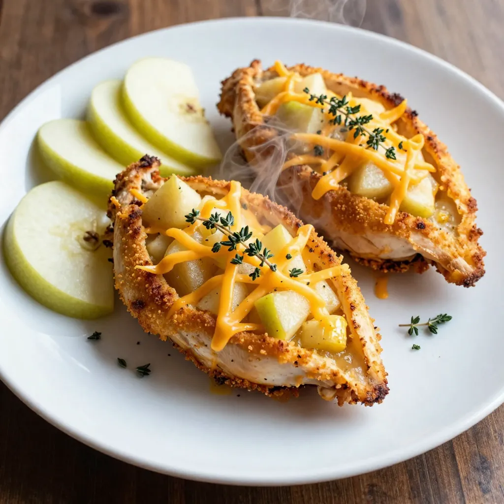 Apple Cheddar Stuffed Chicken Savory and Simple Meal