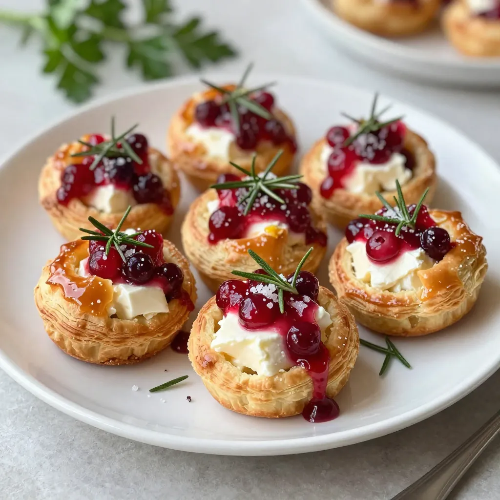 Cranberry Brie Puff Pastry Bites Irresistible Appetizer