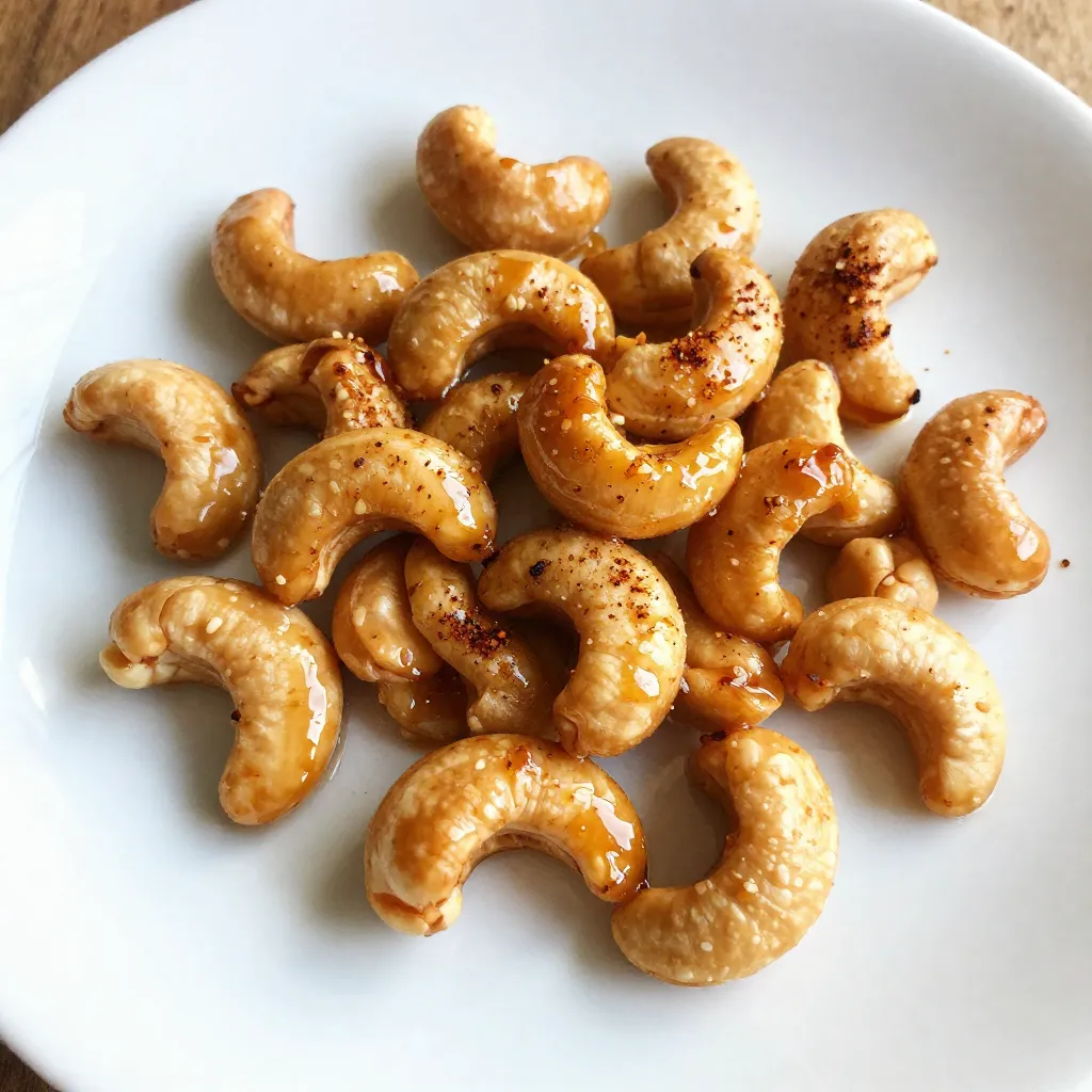Sriracha Honey Roasted Cashews Crunchy Snack Delight