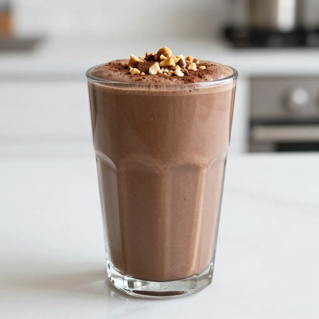 Chocolate Peanut Butter Protein Smoothie Delight