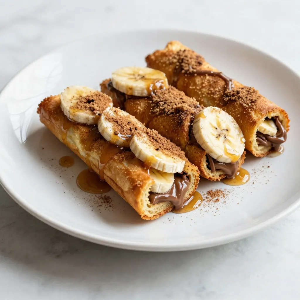Mouthwatering Banana Nutella French Toast Roll Ups