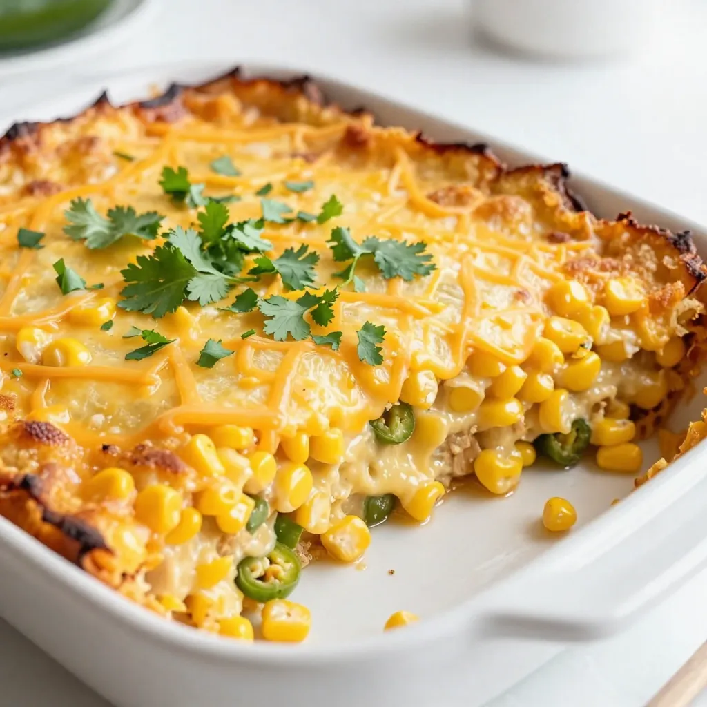 Jalapeño Cheddar Corn Casserole Savory and Simple Dish
