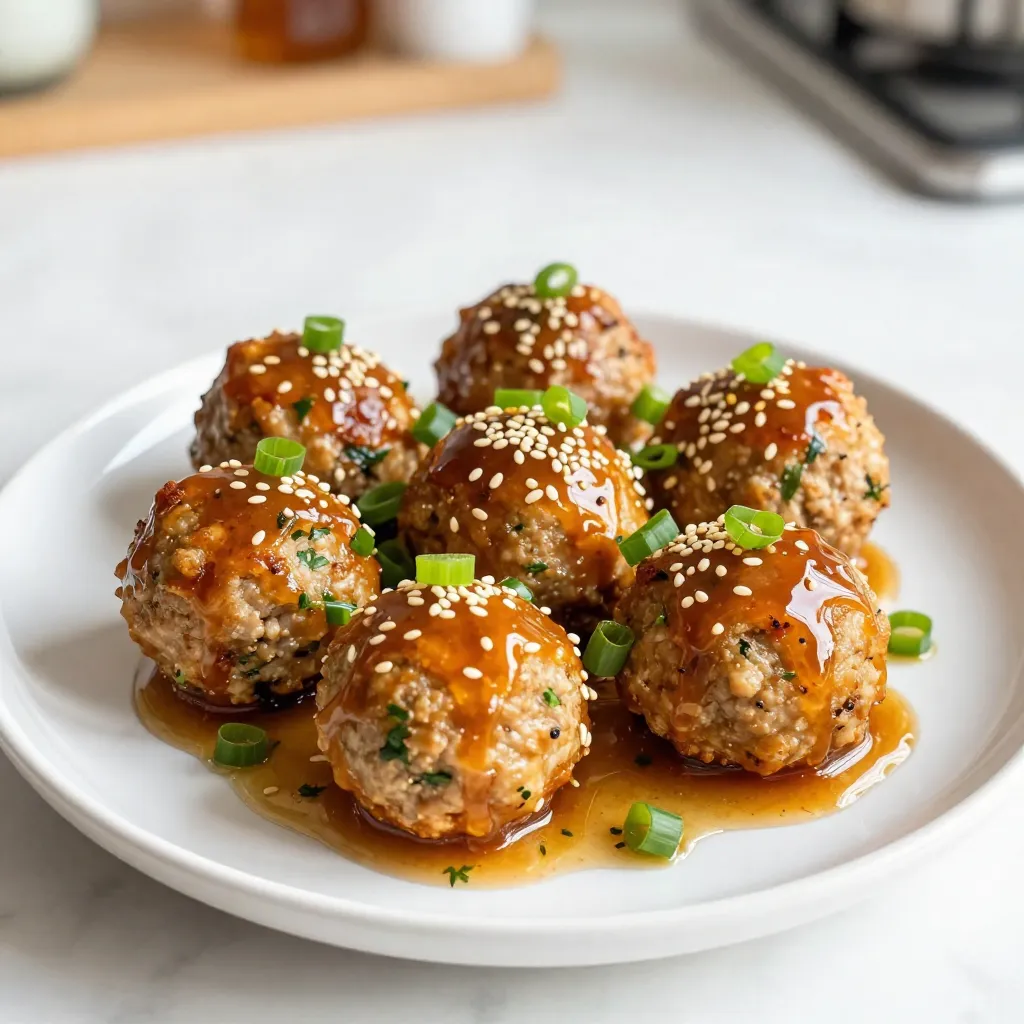 Honey Garlic Chicken Meatballs Simple and Tasty Meal