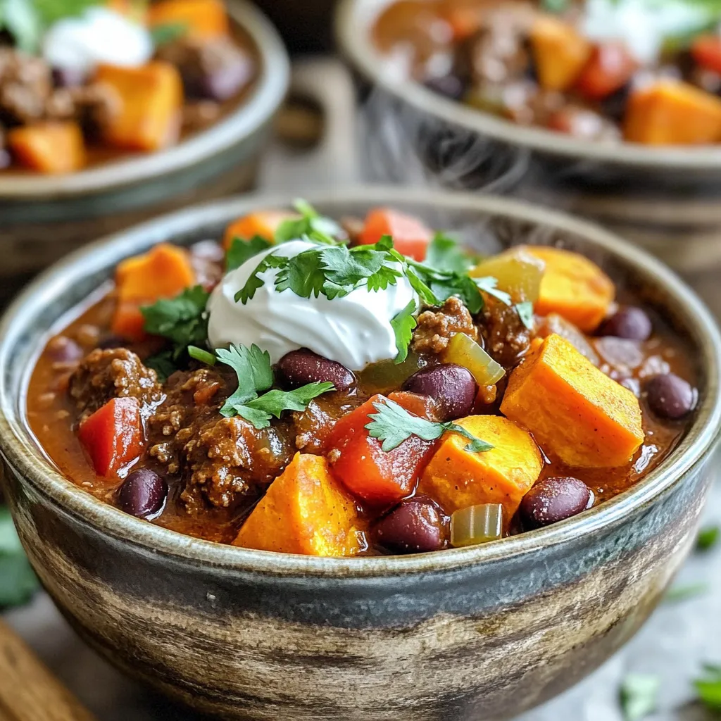 Slow Cooker Beef and Sweet Potato Chili Recipe Guide