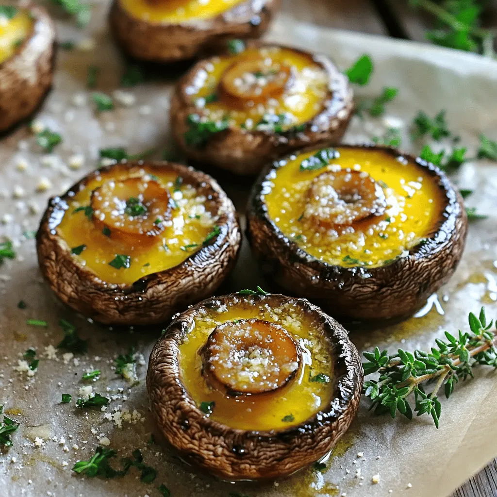 Garlic Butter Roasted Mushrooms Flavorful Side Dish