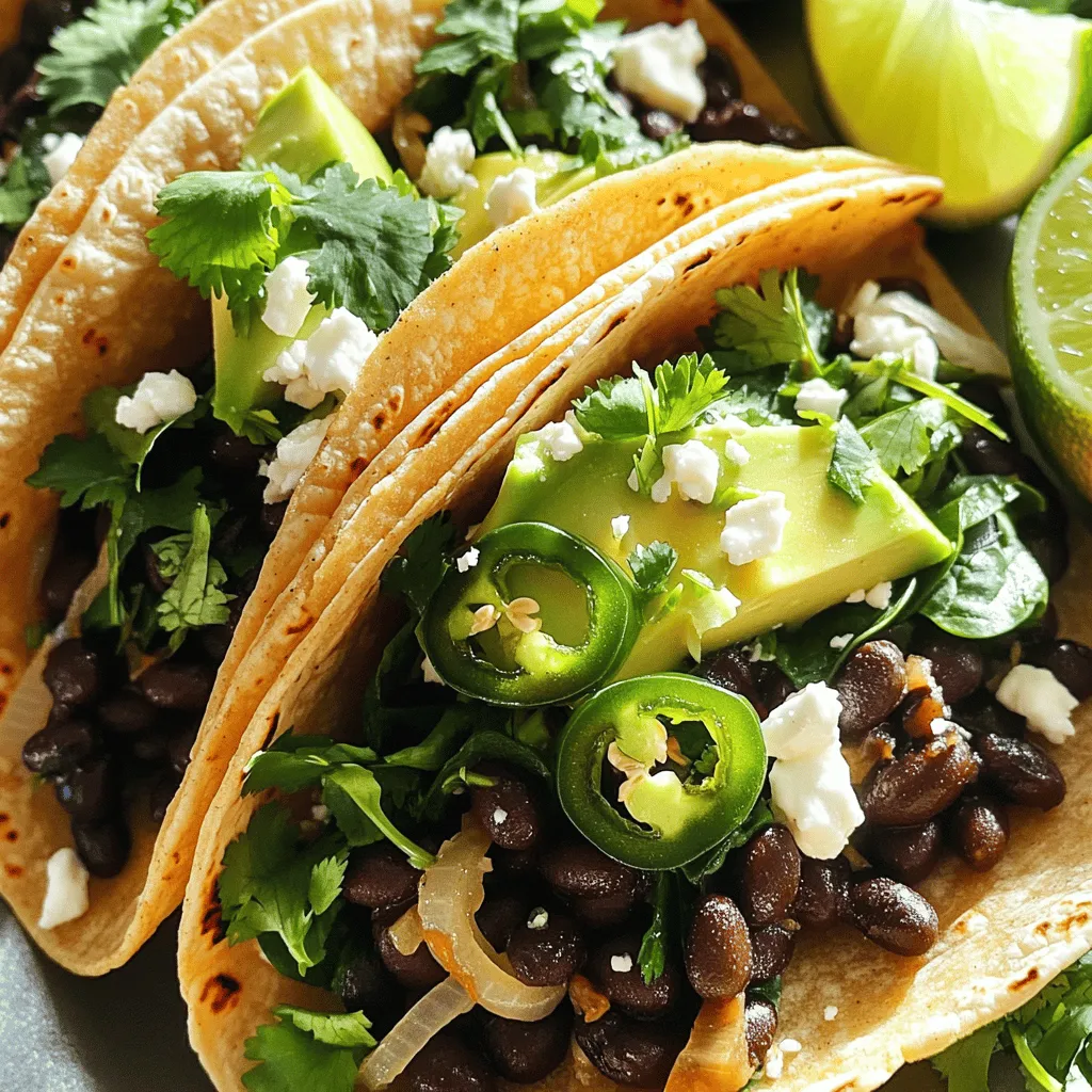 Spicy Black Bean Tacos Flavorful and Easy Recipe