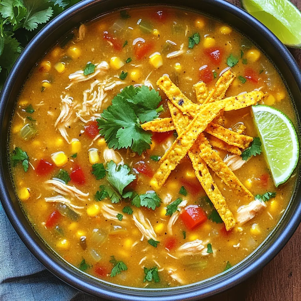 Instant Pot Chicken Tortilla Soup Quick and Easy Recipe
