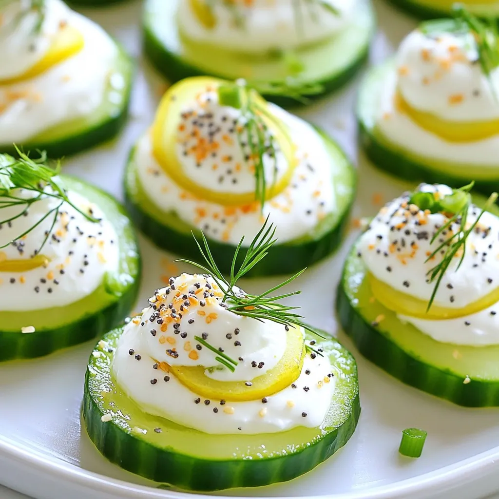 Everything Bagel Cucumber Bites Tasty and Fresh Snack