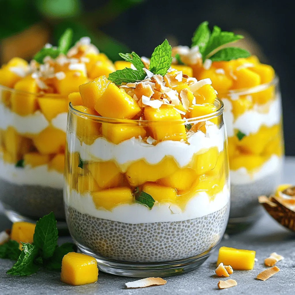 Mango Coconut Chia Pudding Healthy and Flavorful Treat