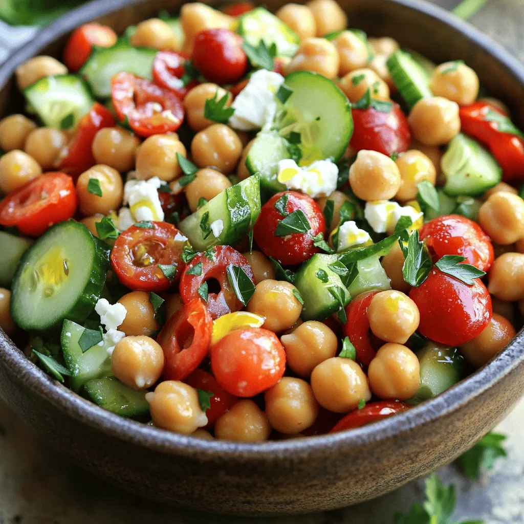 Wholesome Mediterranean Chickpea Salad Easy Recipe