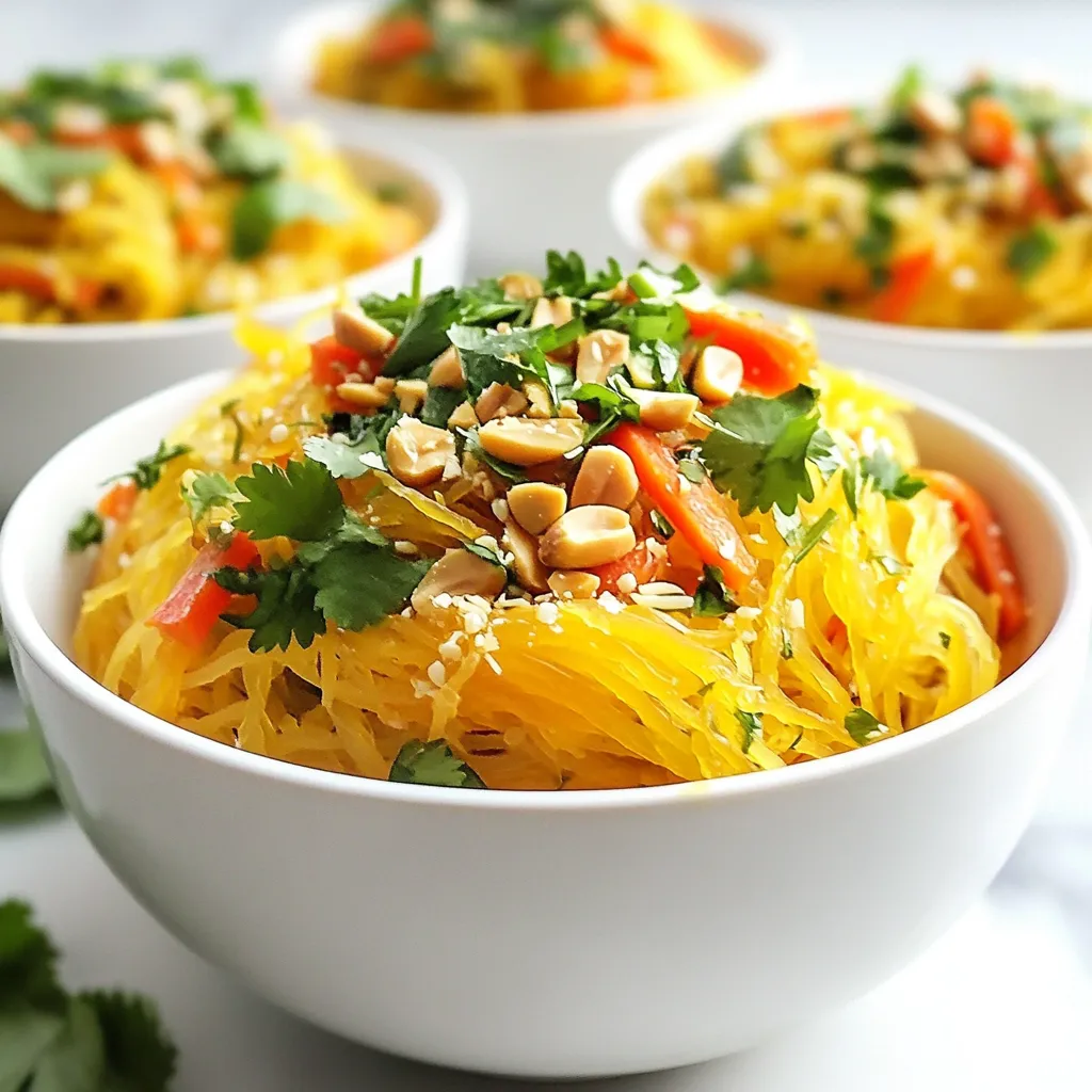 Spaghetti Squash Pad Thai Tasty and Simple Meal