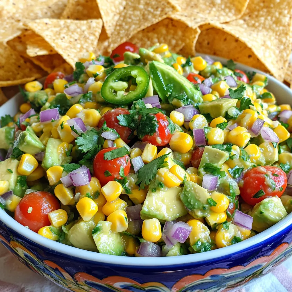 Zesty Avocado Corn Salsa Fresh and Flavorful Blend