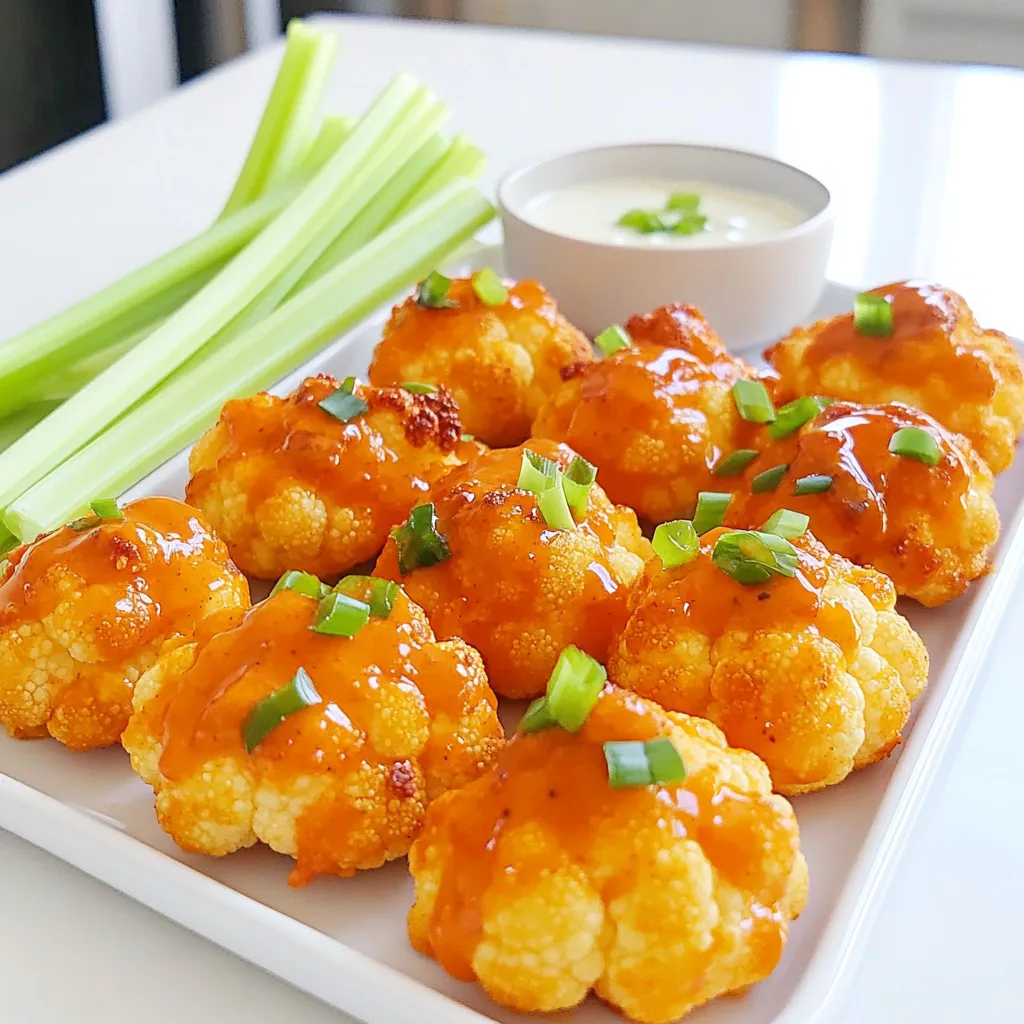 Buffalo Cauliflower Bites Crispy and Flavorful Snack