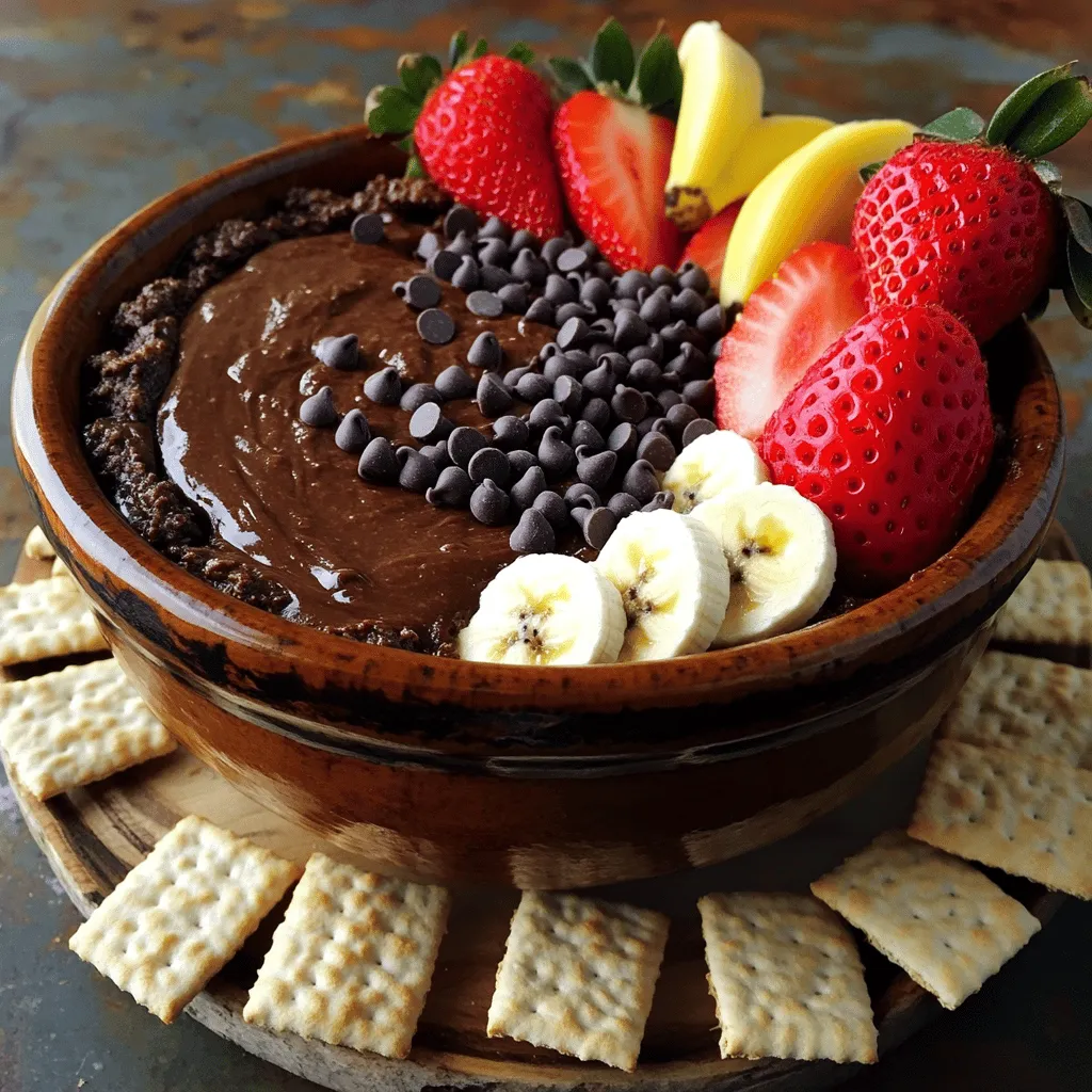 High-Protein Cottage Cheese Brownie Batter Dip Delight