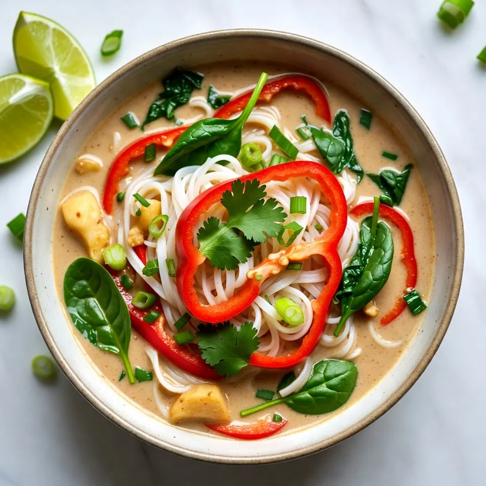 Thai Coconut Curry Noodle Soup Flavorful Comfort Dish