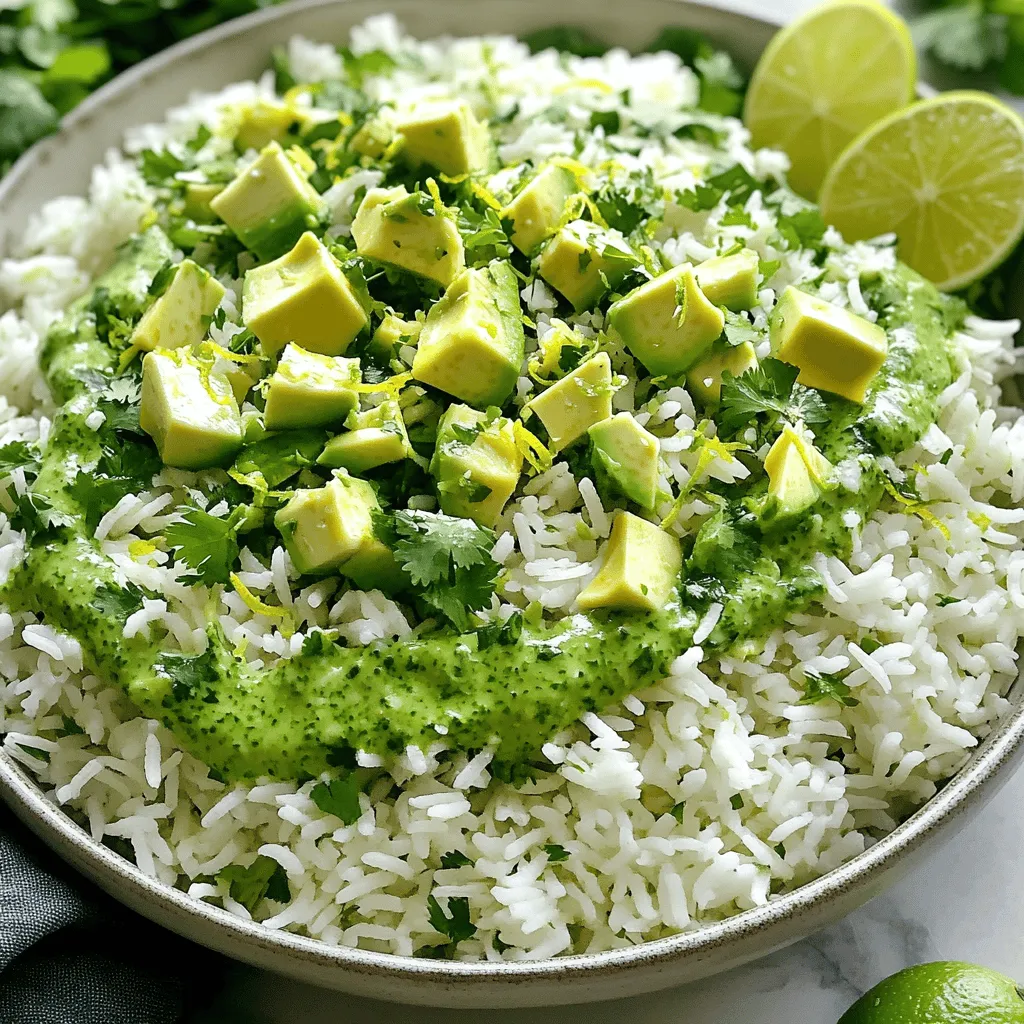 Avocado Cilantro Lime Rice Flavorful and Easy Recipe