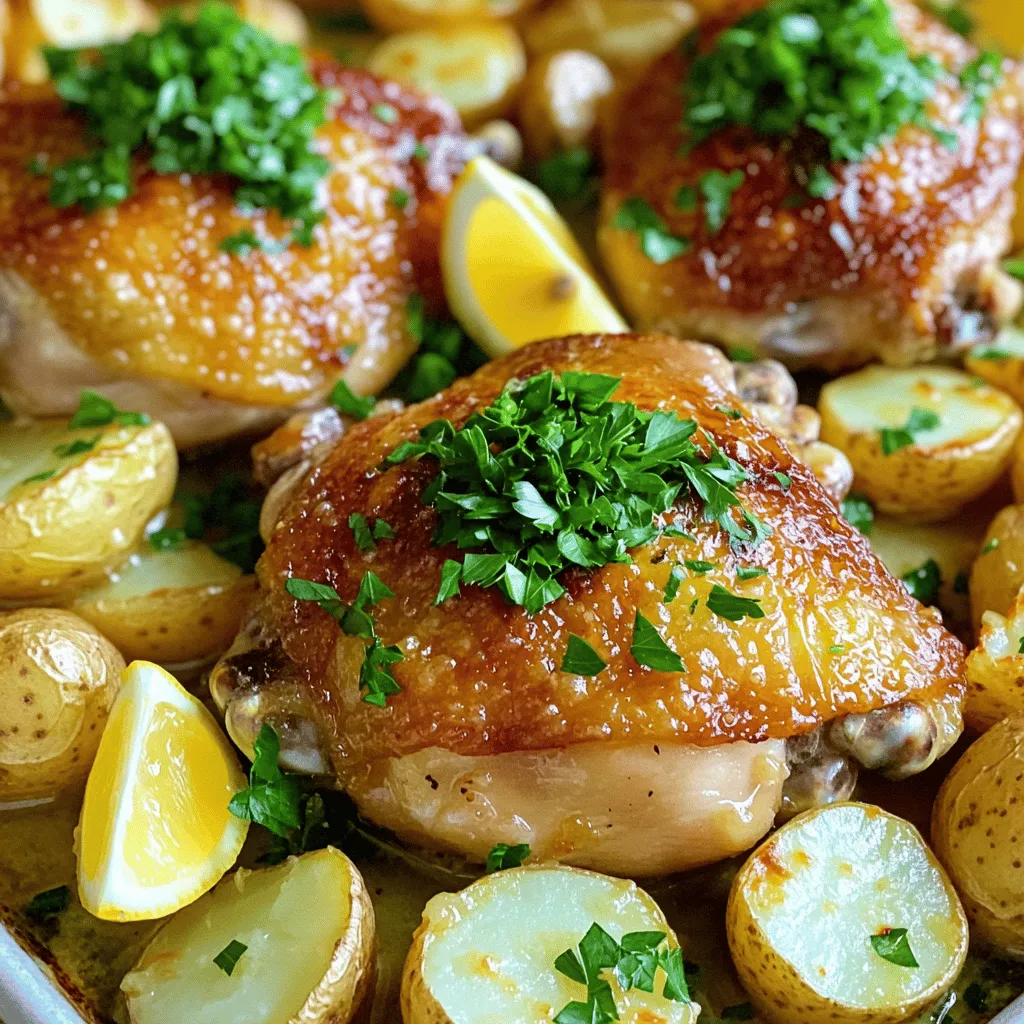 Savory Sheet-Pan Garlic Butter Chicken and Potatoes