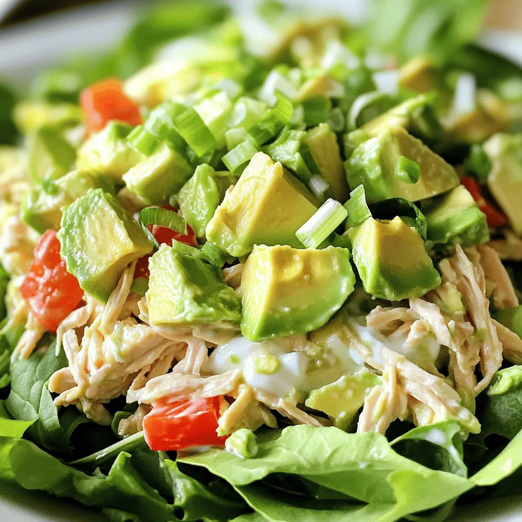 Avocado Chicken Salad Fresh and Flavorful Delight
