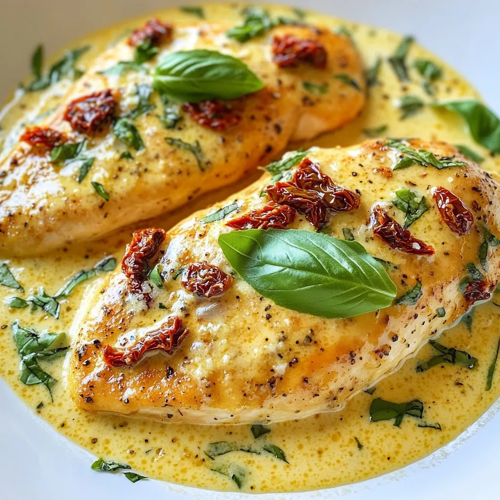 Creamy Sun-Dried Tomato Chicken Flavorful Dinner Dish
