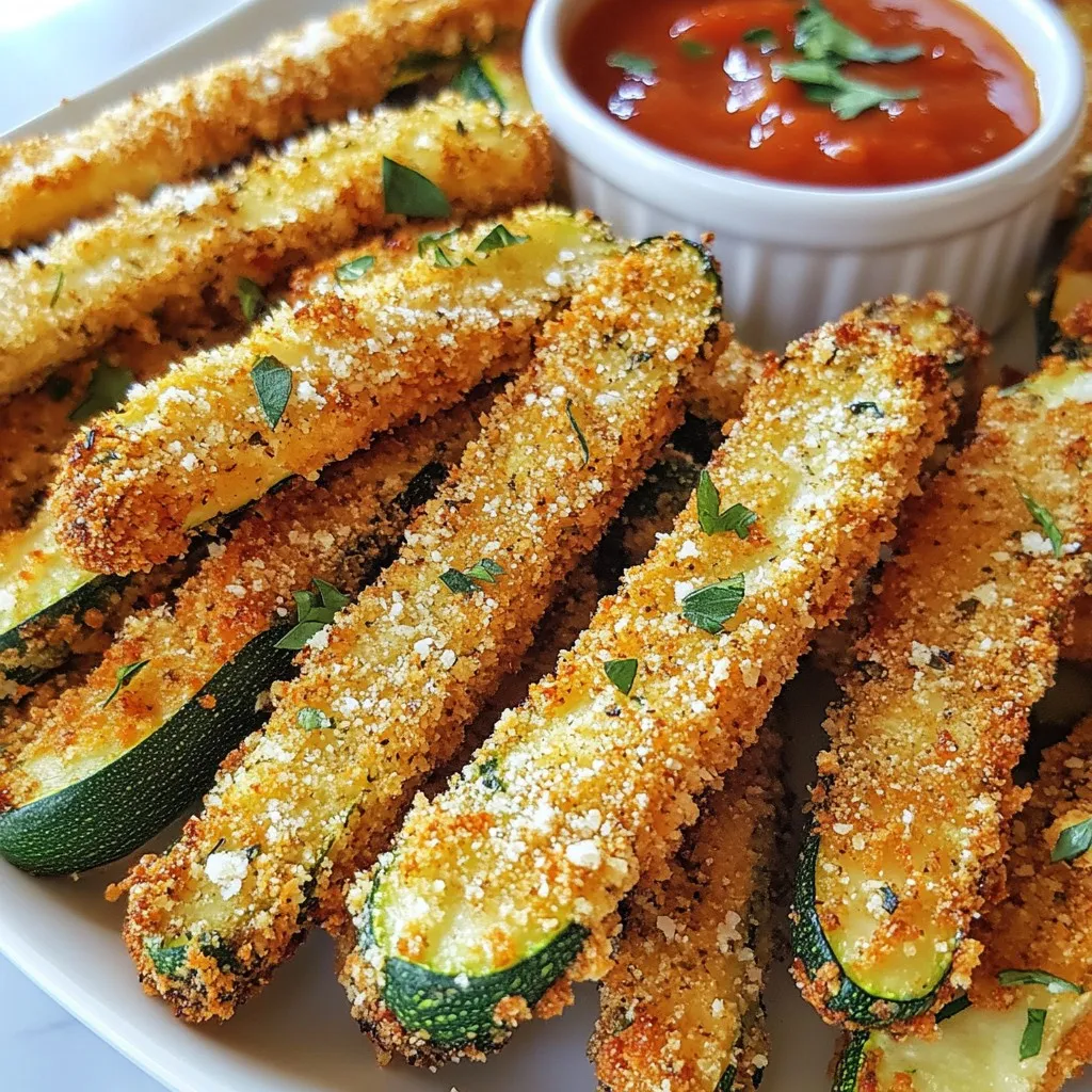 Air Fryer Parmesan Zucchini Fries Crunchy Delight
