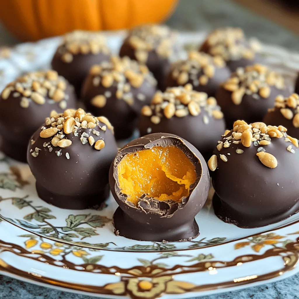 Chocolate Peanut Butter Pumpkin Bites Delicious Treat
