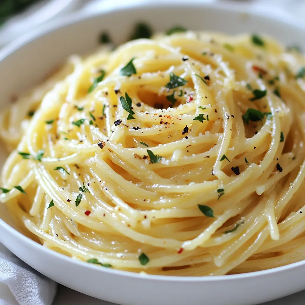 Creamy Garlic Parmesan Spaghetti Rich and Easy Dish