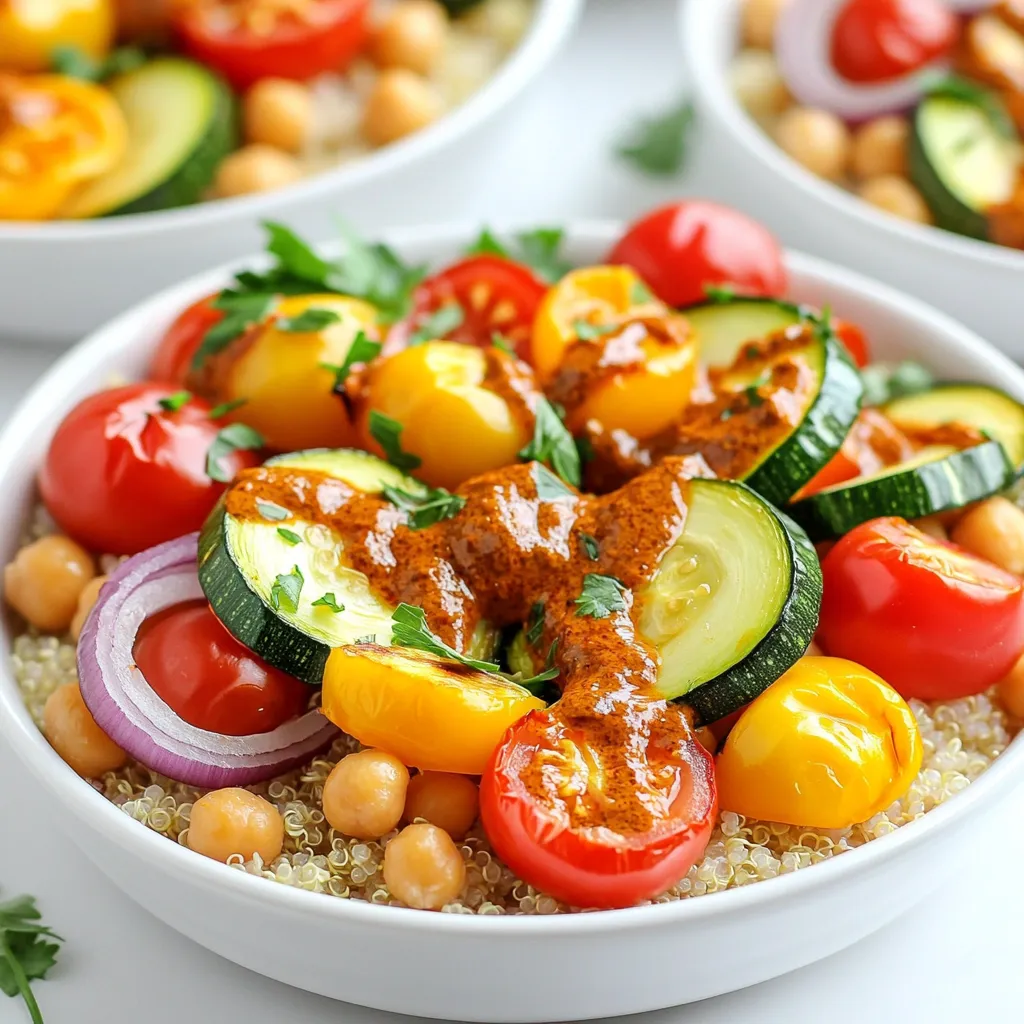 Sheet Pan Spicy Harissa Veggie Bowls Flavor Boost