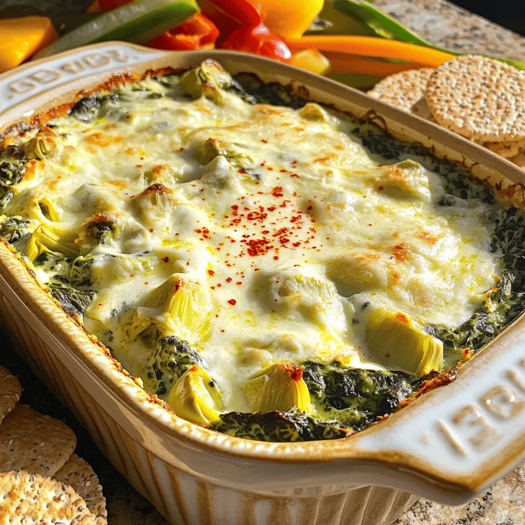 Healthy Spinach Artichoke Dip Flavorful and Nutritious