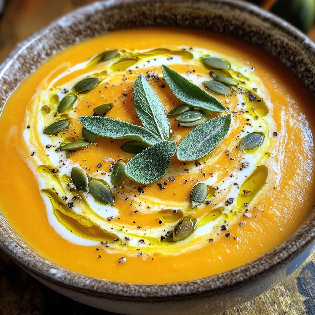 Butternut Squash Bisque with Crispy Sage Delight