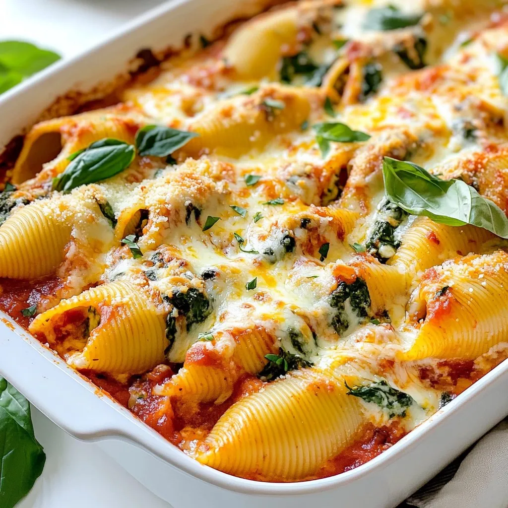 Baked Ricotta Spinach Stuffed Shells Flavorful Dish