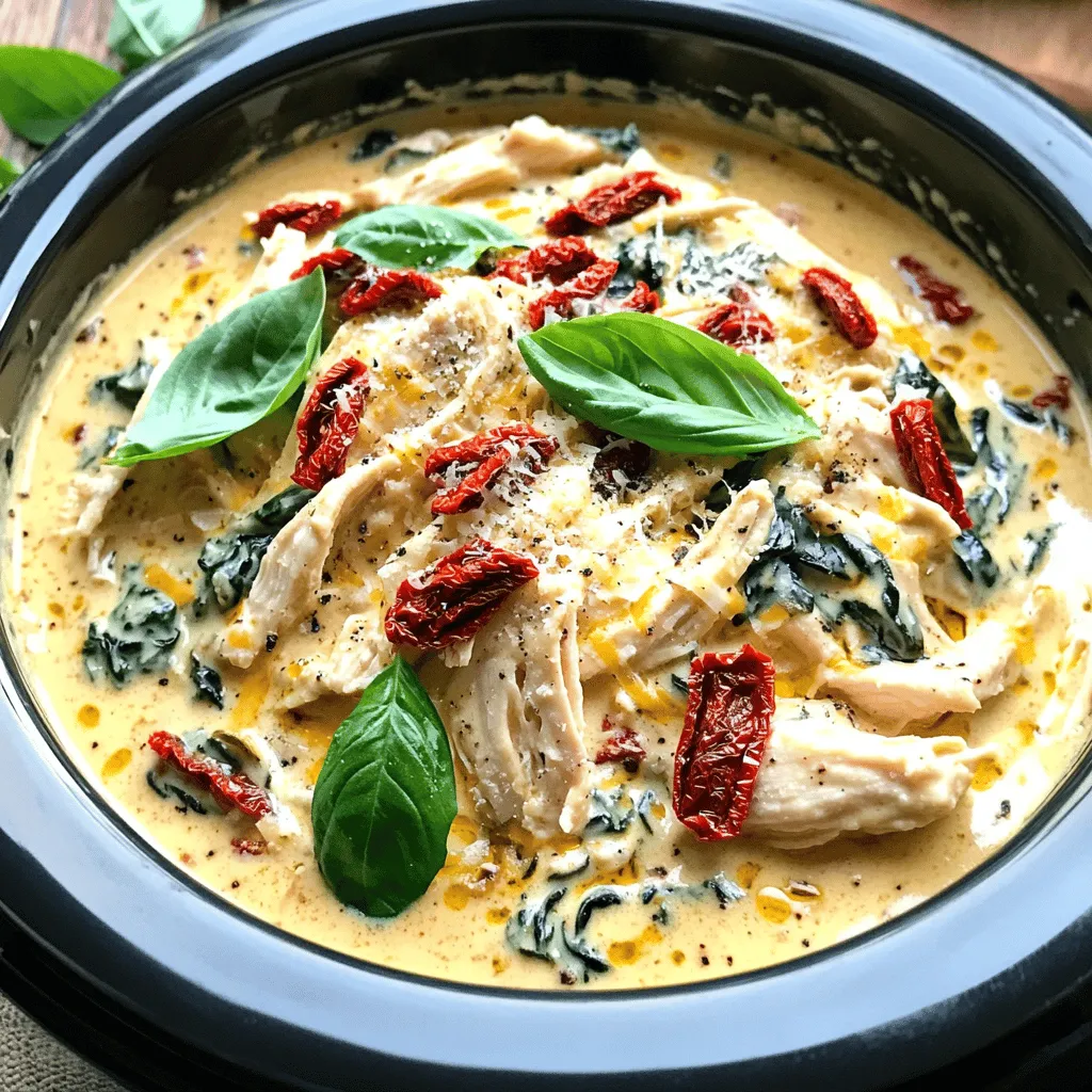 Slow Cooker Creamy Tuscan Chicken Flavorful Delight
