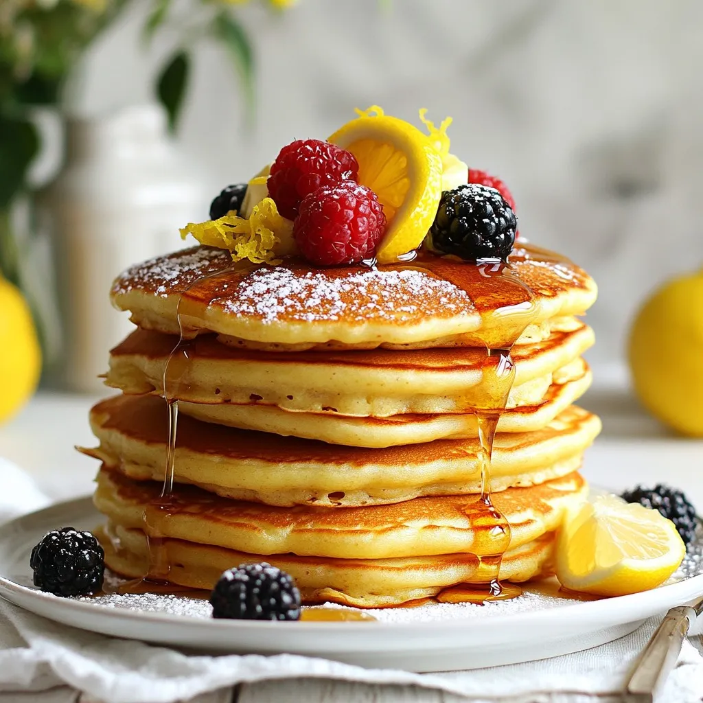 Lemon Ricotta Pancakes Fluffy and Flavorful Treat