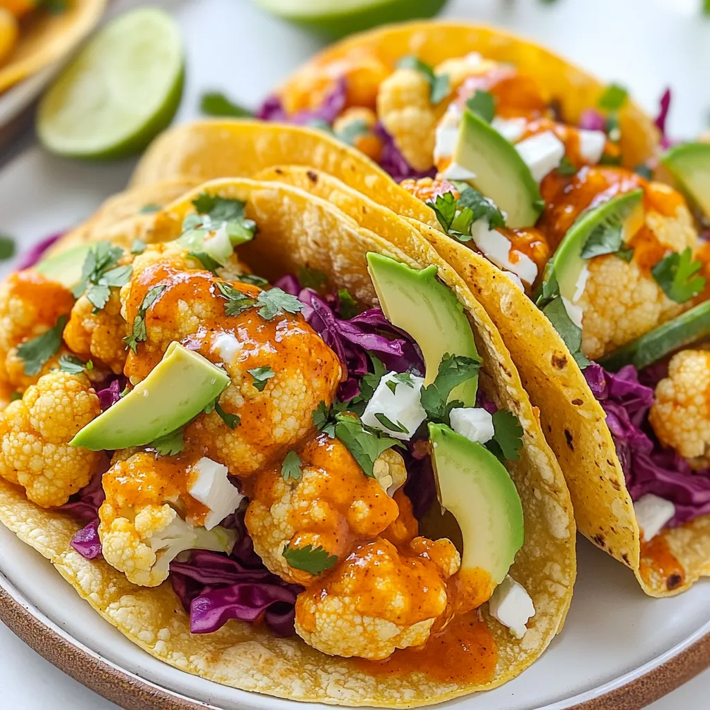 Buffalo Cauliflower Tacos Crispy and Flavorful Delight