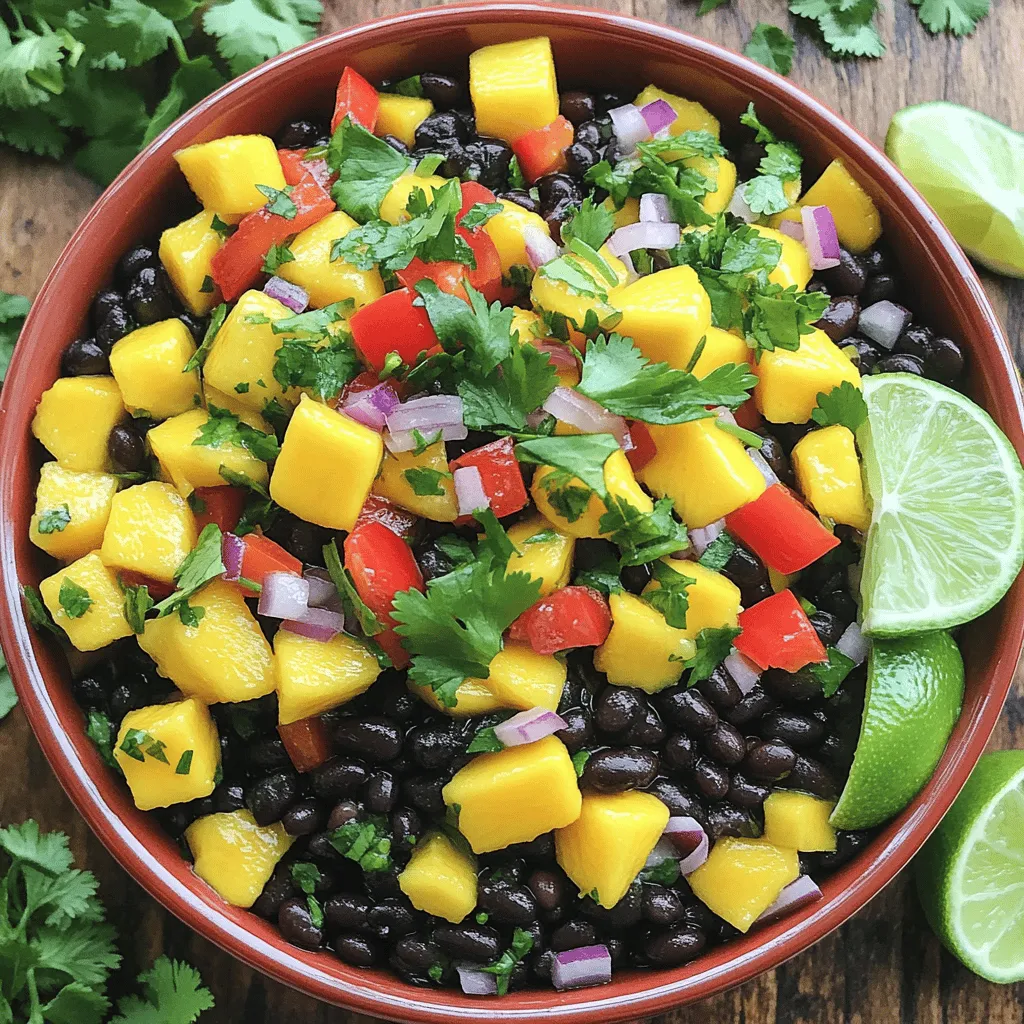 Mango Black Bean Salsa Flavorful and Healthy Dish