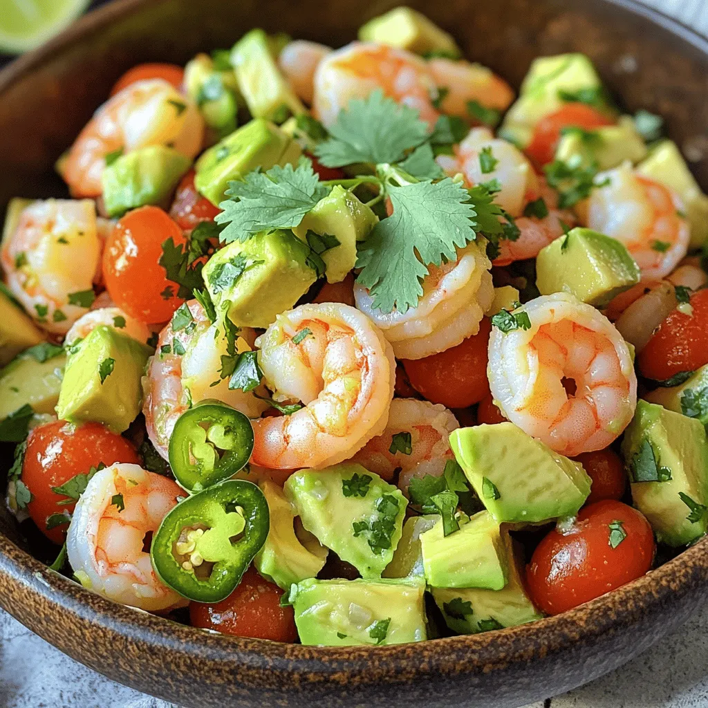 Savory Shrimp and Avocado Salad Refreshing Delight