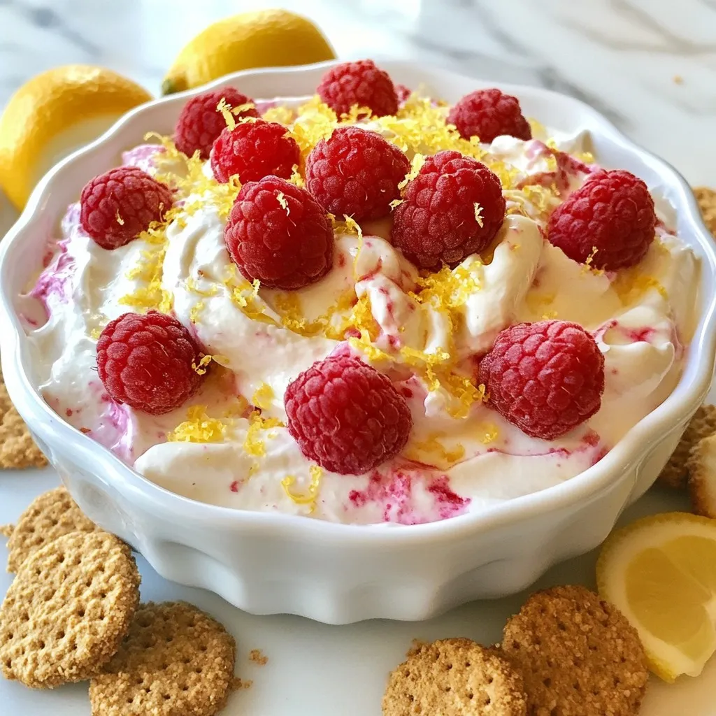 Raspberry Lemon Cheesecake Dip Creamy Delight Recipe