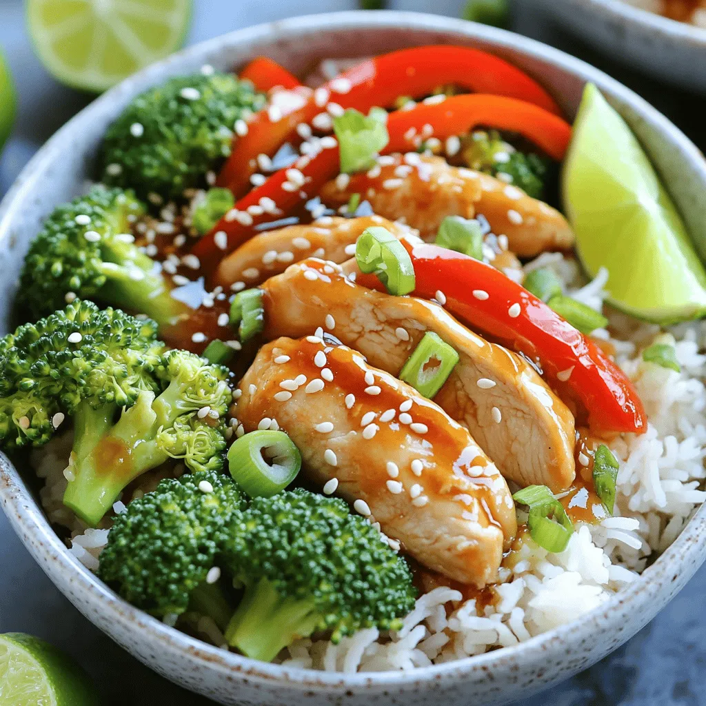 Minute Spicy Garlic Chicken Rice Bowls Flavorful Delight