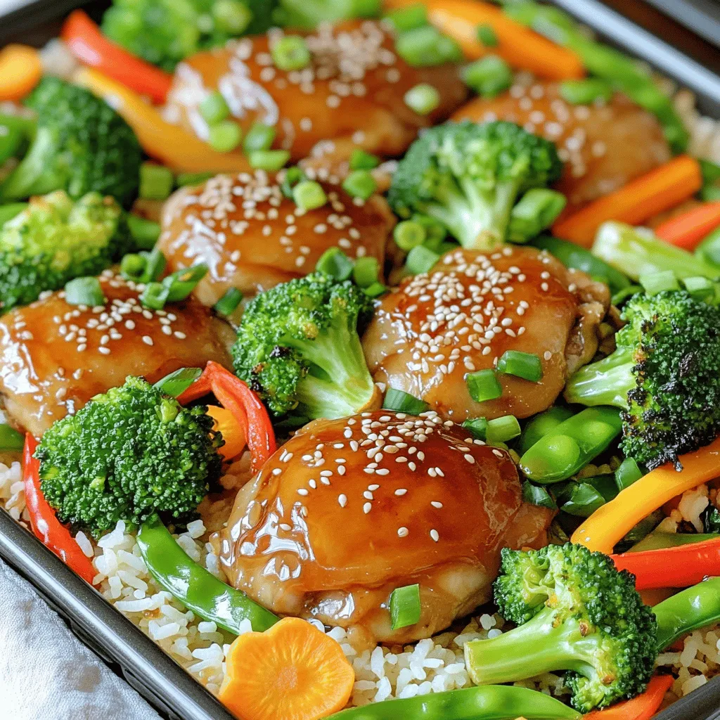 Teriyaki Chicken Veggie Sheet Pan Flavorful Dinner Dish