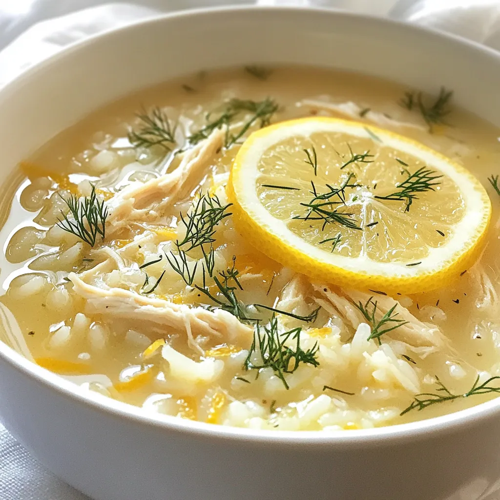 Greek Lemon Rice Soup Simple and Flavorful Recipe