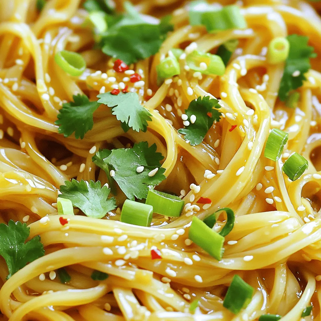 Spicy Sesame Garlic Noodles 15 Minutes Quick Dish