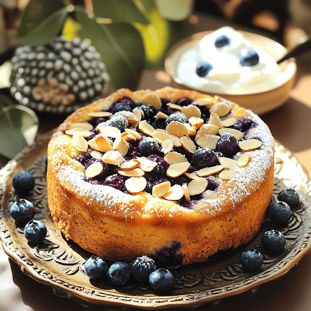 Blueberry Almond Breakfast Cake Easy and Tasty Recipe