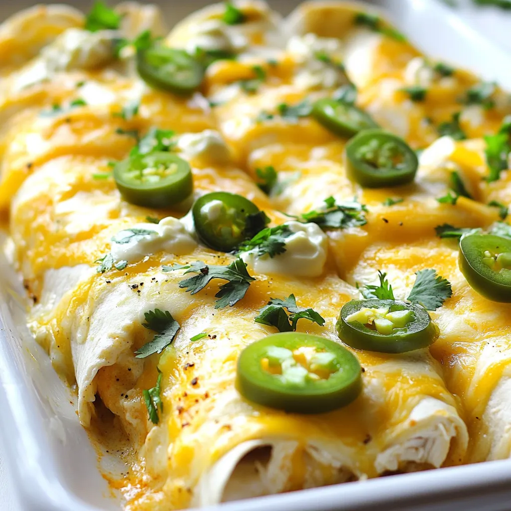 Jalapeño Popper Cheesy Chicken Enchiladas Delight
