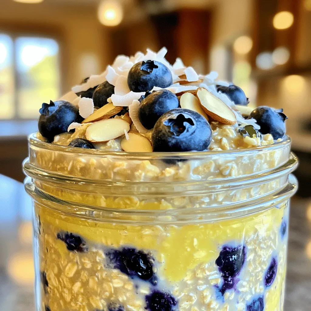 Lemon Blueberry Overnight Oats Tasty and Nutritious Meal