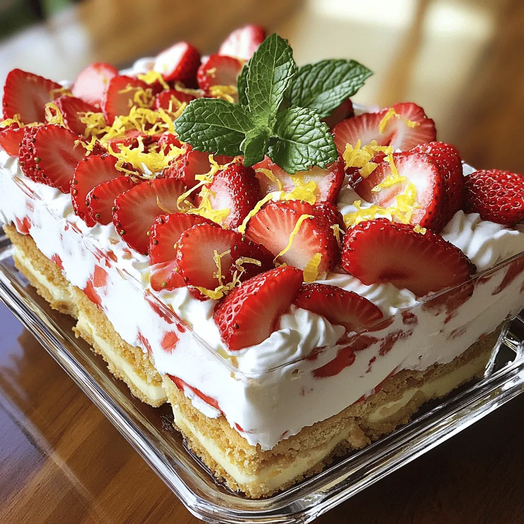 Strawberry Shortcake Icebox Cake Easy and Delicious