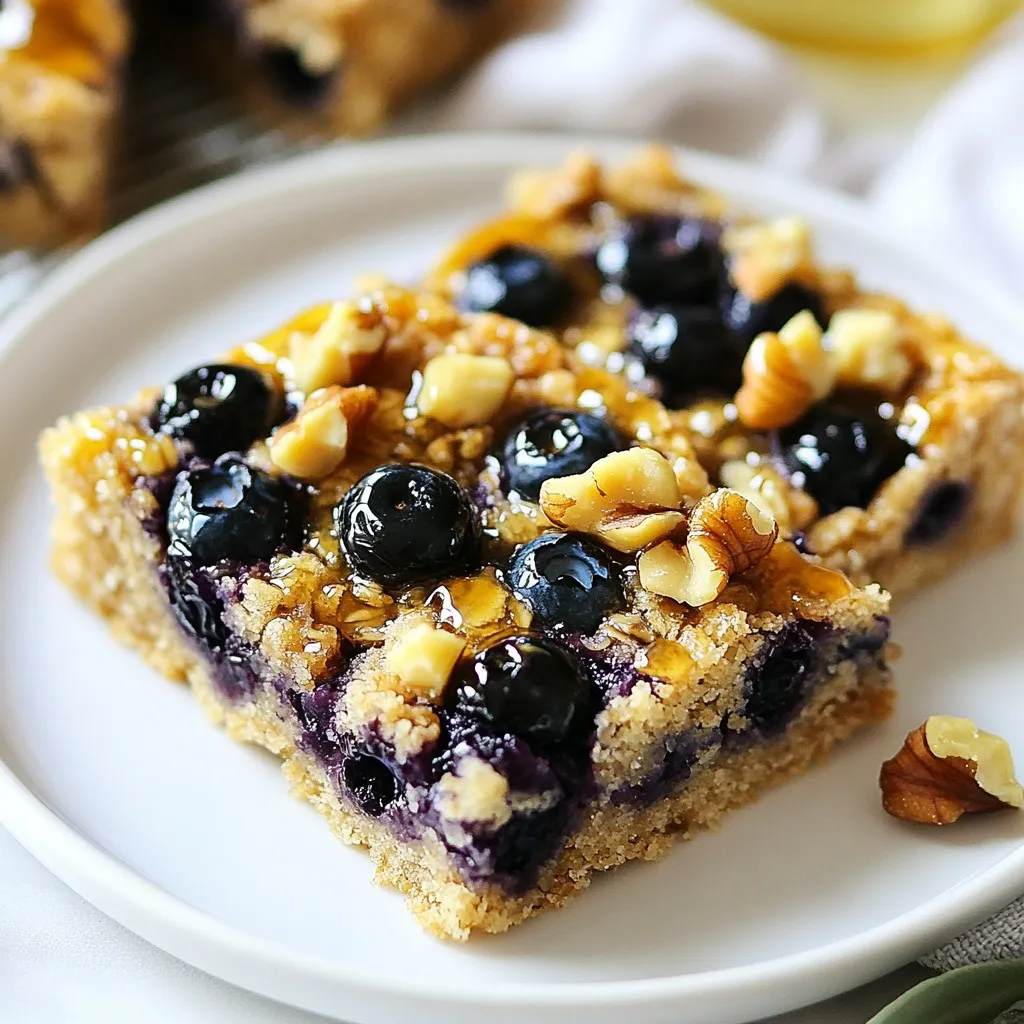 Blueberry Oat Breakfast Bars Easy and Healthy Snack