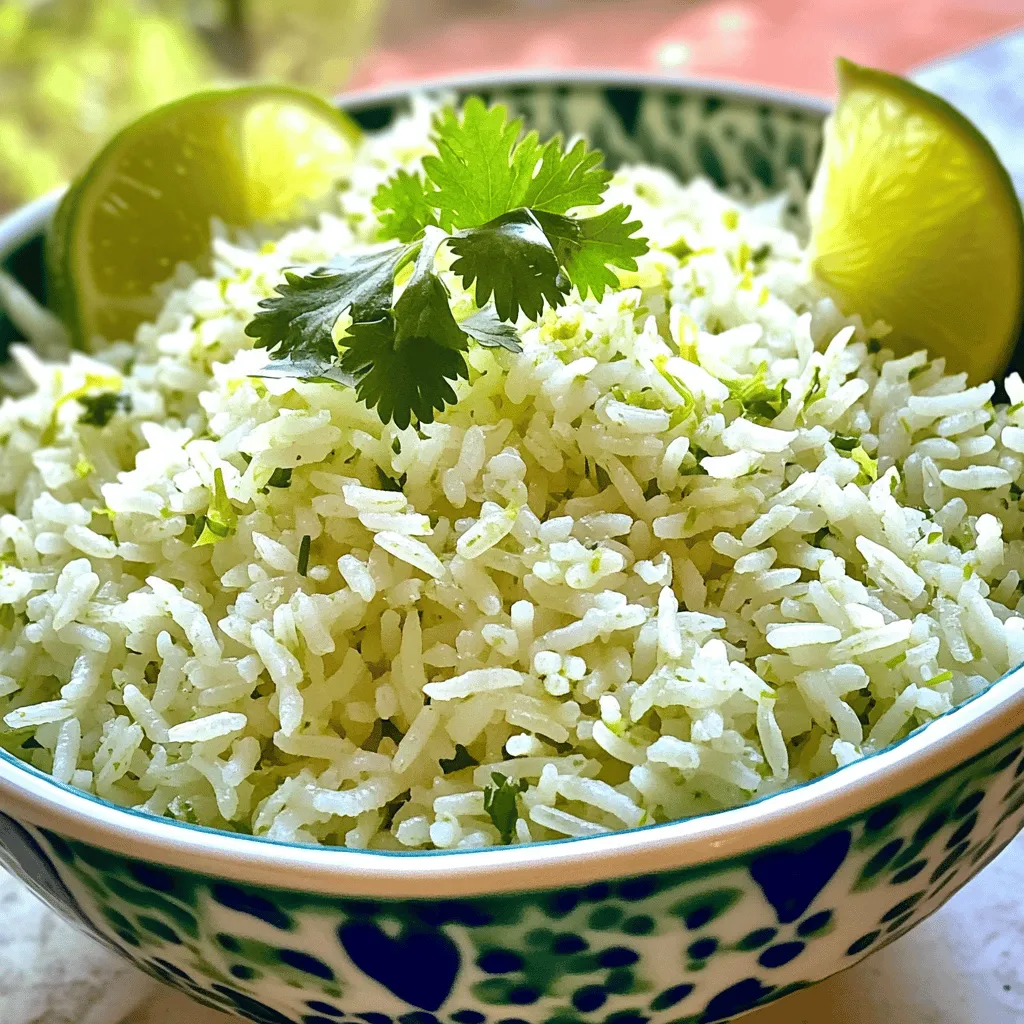 Zesty Cilantro Lime Rice Flavorful Side Dish Recipe