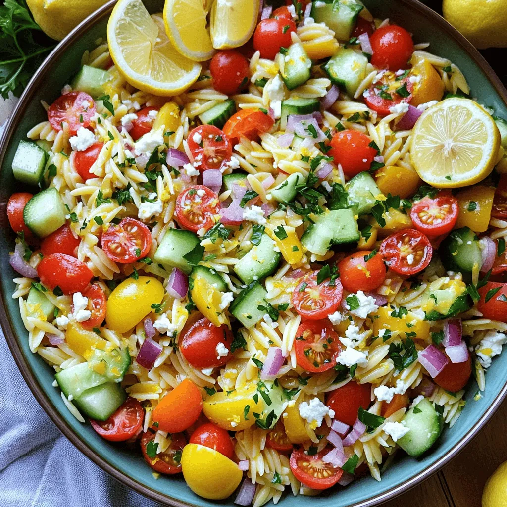 Lemon Garlic Orzo Salad Fresh and Flavorful Dish