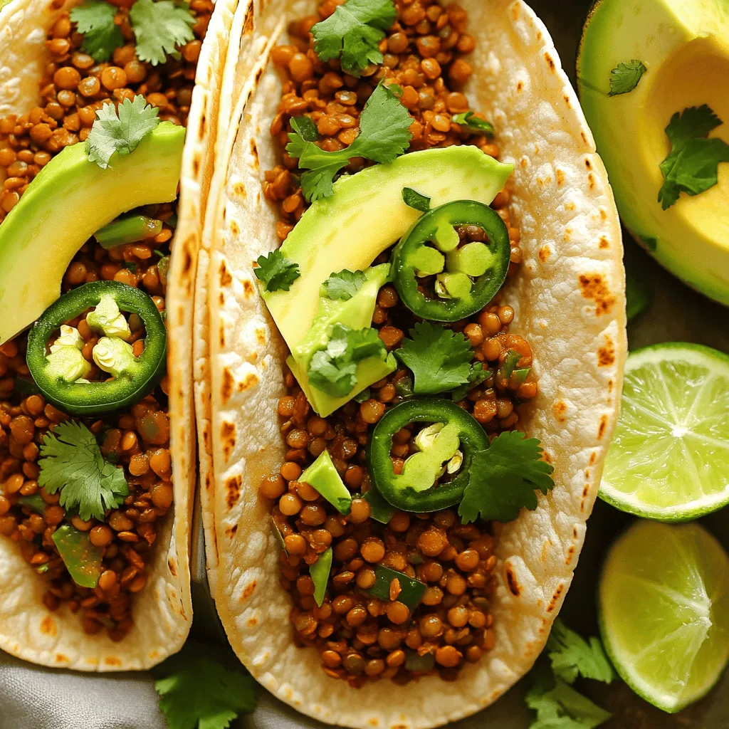 Spicy Lentil Tacos Flavorful and Easy to Make